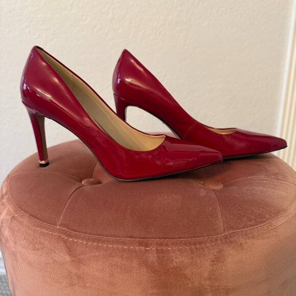 Kenneth Cole Sz 7.5, Red Stiletto - Picture 1 of 6